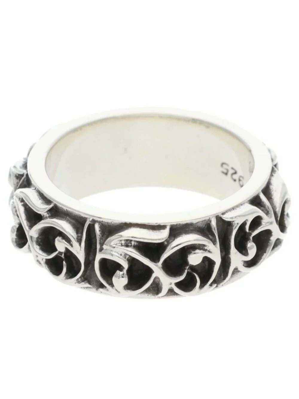 Chrome Hearts Etrnity Vine Band Eternity Silver Ring